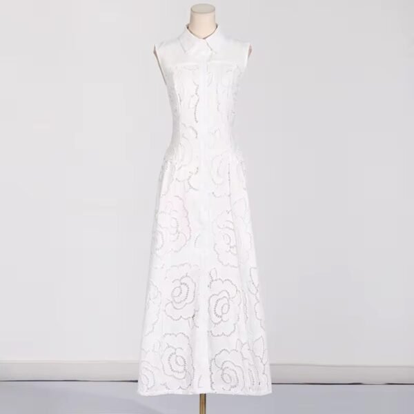 IMG_2431 White Floral Cut-Out Maxi Dress - Elegance for Special Occasions
