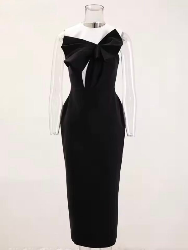 Elegant Black and White Dress for a Sophisticated Look