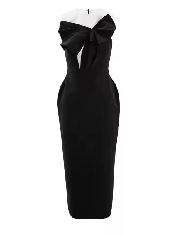 Elegant Black and White Dress for a Sophisticated Look