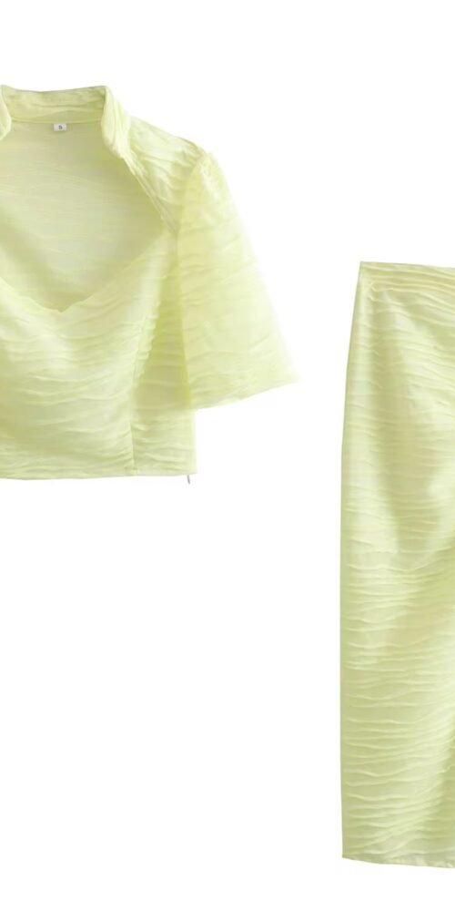 Stylish Light Green Summer Set