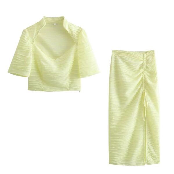 Stylish Light Green Summer Set